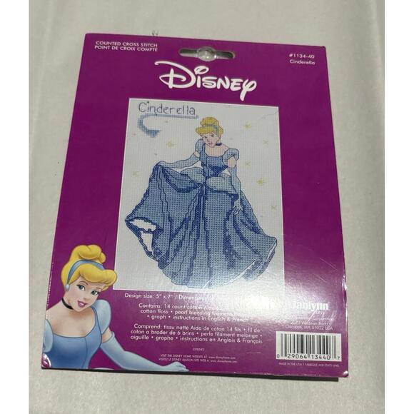 Janlynn Other - Disney Cinderella Counted Cross Stitch Kit – Janlynn #1134-40 – 5” x 7” Complete